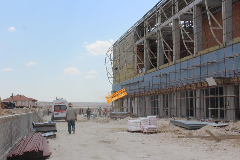 Karaman'da Spor Salonu İnşaatında İş Kazası 1