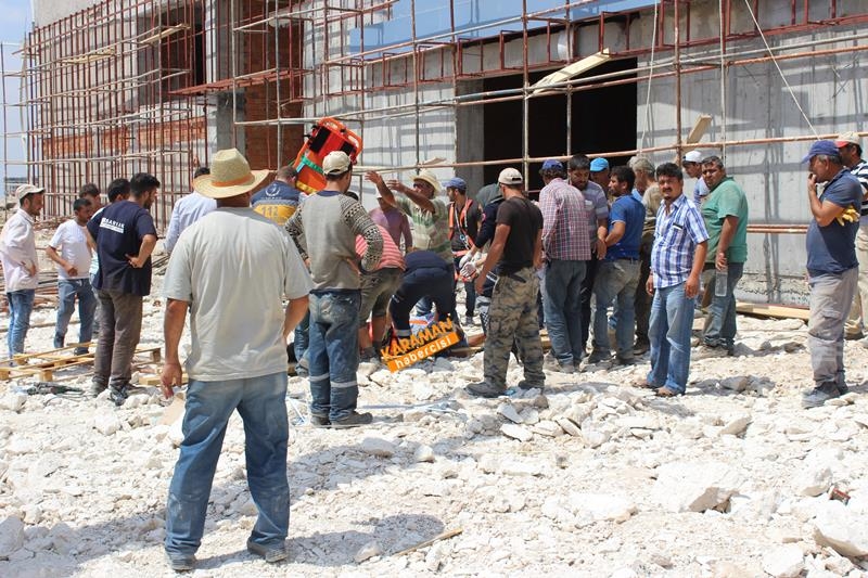Karaman'da Spor Salonu İnşaatında İş Kazası 10