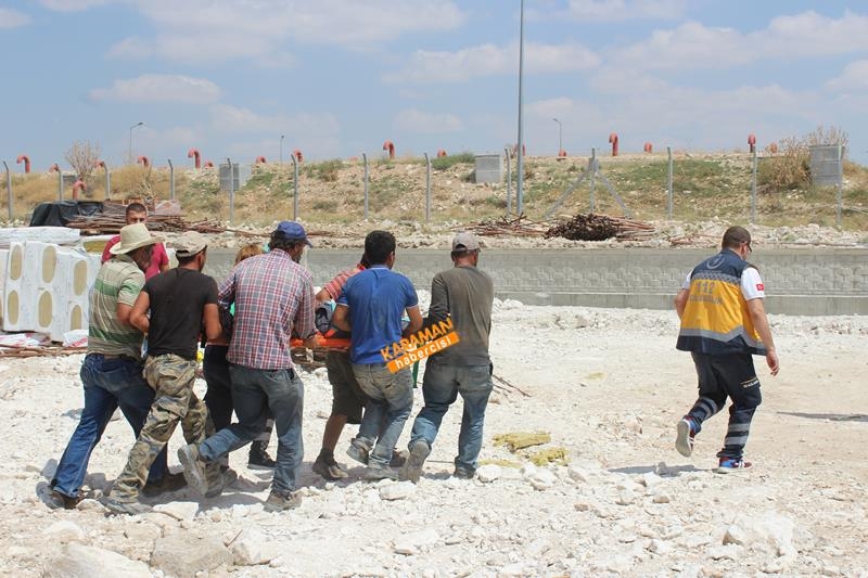 Karaman'da Spor Salonu İnşaatında İş Kazası 12