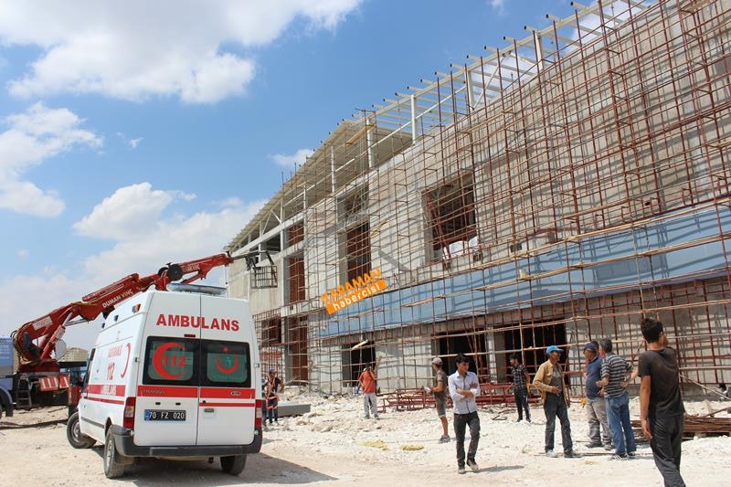 Karaman'da Spor Salonu İnşaatında İş Kazası 21