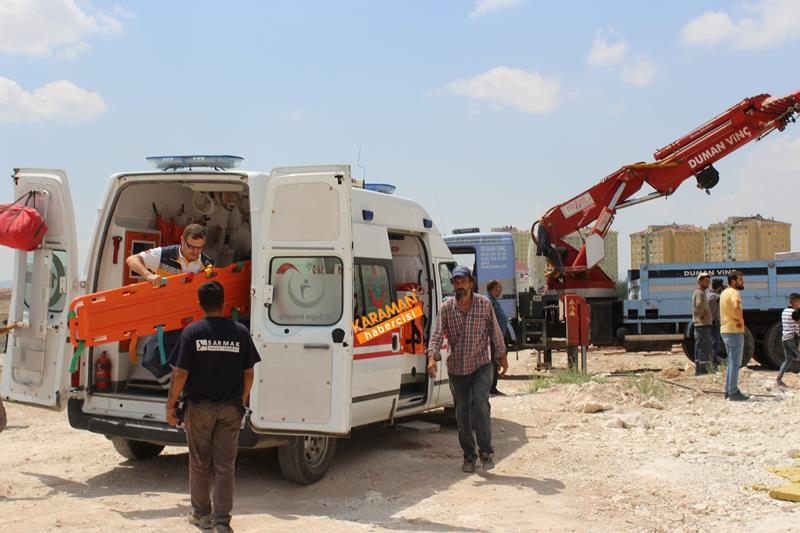 Karaman'da Spor Salonu İnşaatında İş Kazası 4