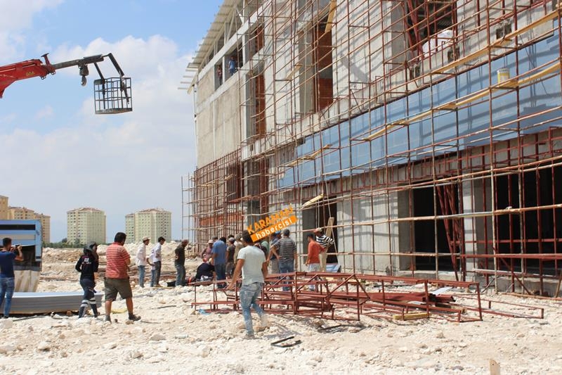 Karaman'da Spor Salonu İnşaatında İş Kazası 5