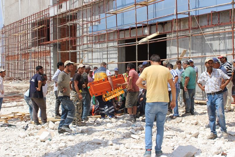 Karaman'da Spor Salonu İnşaatında İş Kazası 7