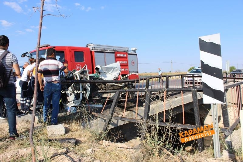 Karaman Konya Yolunda Trafik Kazası 1 Ölü 14