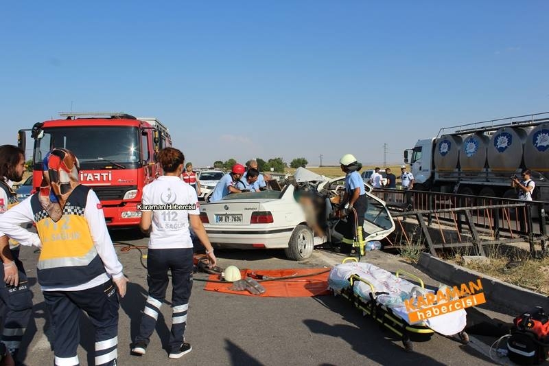 Karaman Konya Yolunda Trafik Kazası 1 Ölü 17