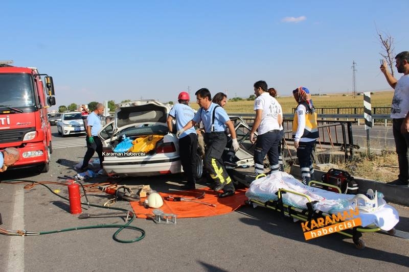Karaman Konya Yolunda Trafik Kazası 1 Ölü 18