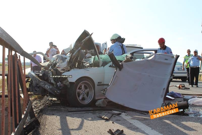 Karaman Konya Yolunda Trafik Kazası 1 Ölü 19