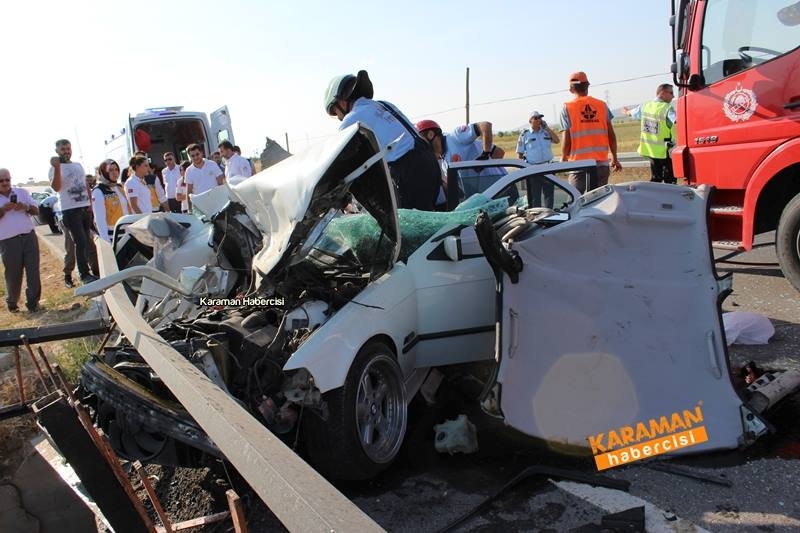 Karaman Konya Yolunda Trafik Kazası 1 Ölü 21