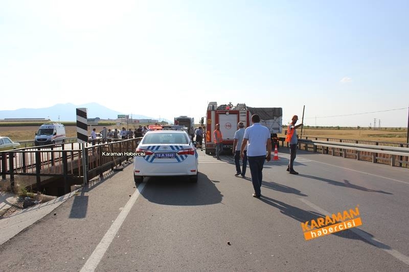 Karaman Konya Yolunda Trafik Kazası 1 Ölü 23