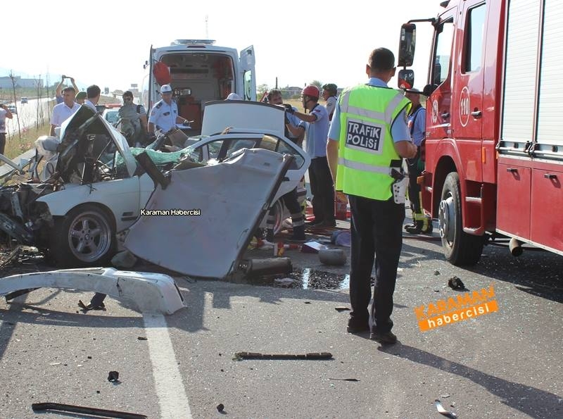 Karaman Konya Yolunda Trafik Kazası 1 Ölü 25