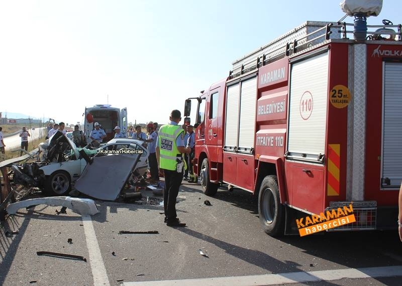 Karaman Konya Yolunda Trafik Kazası 1 Ölü 26