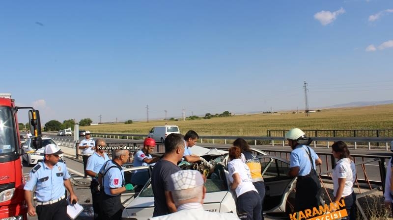Karaman Konya Yolunda Trafik Kazası 1 Ölü 4
