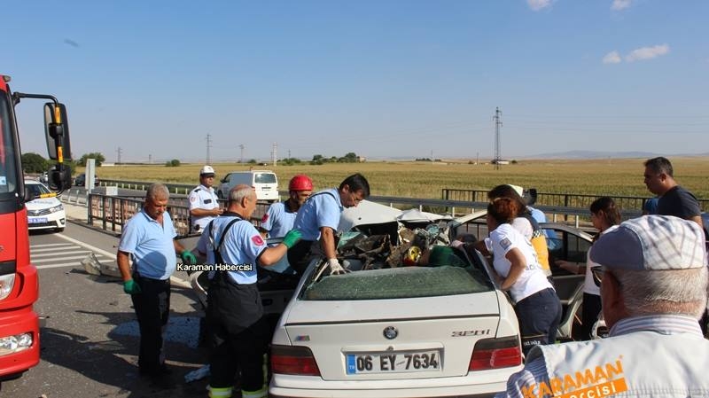 Karaman Konya Yolunda Trafik Kazası 1 Ölü 5