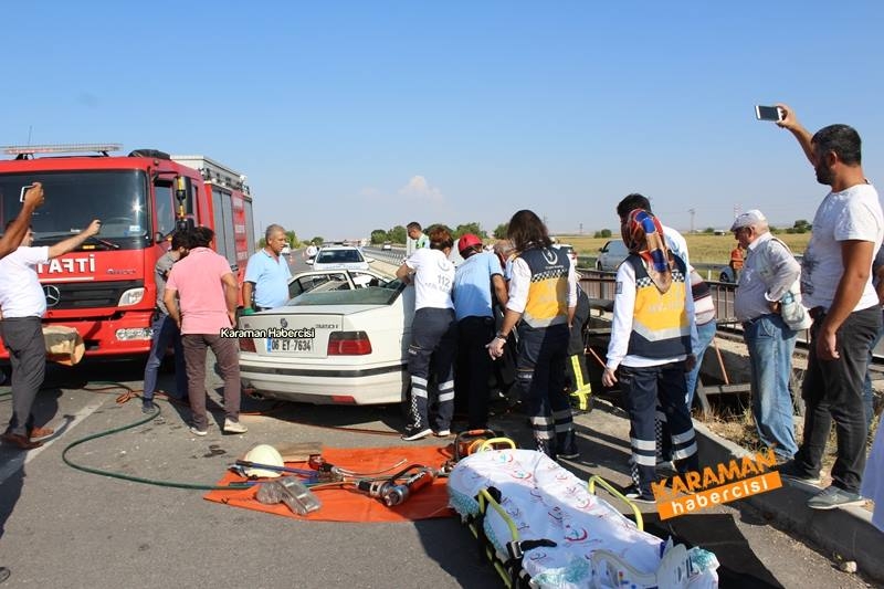 Karaman Konya Yolunda Trafik Kazası 1 Ölü 6