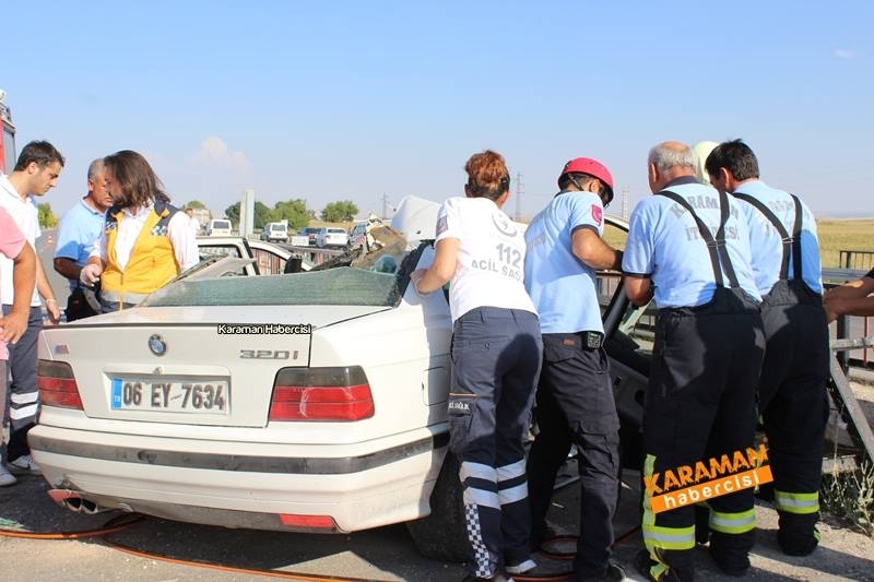 Karaman Konya Yolunda Trafik Kazası 1 Ölü 9