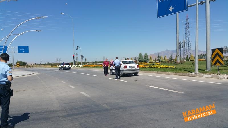 Karaman Otogar Kavşağında Trafik Kazası 2