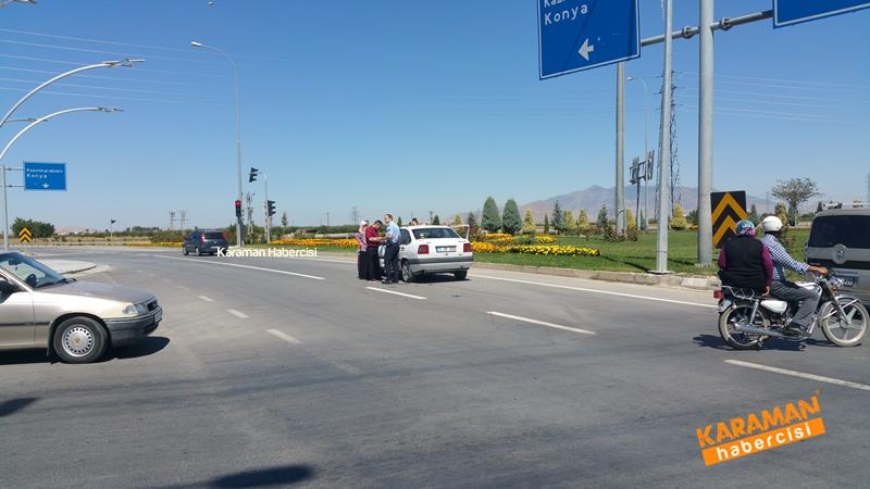 Karaman Otogar Kavşağında Trafik Kazası 5