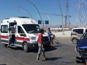 Karaman Otogar Kavşağında Trafik Kazası