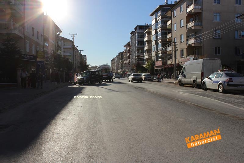 Karaman'da Hatalı U Dönüşü ve Hız Kaza Getirdi 1