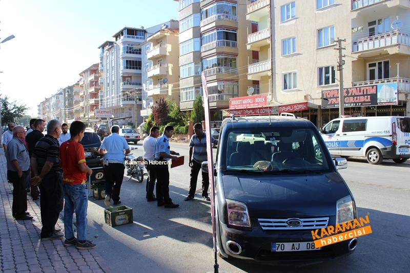 Karaman'da Hatalı U Dönüşü ve Hız Kaza Getirdi 7