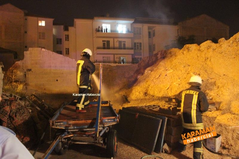 Karaman’da Saman Yangını Korkuttu 2