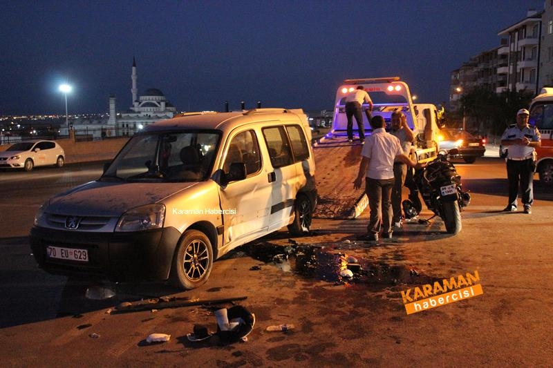 Karaman’da Kazaya Karışan Motosiklet Sürücüleri Ağır Yaralandı 14