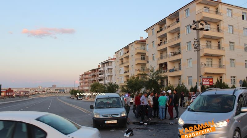 Karaman’da Kazaya Karışan Motosiklet Sürücüleri Ağır Yaralandı 2
