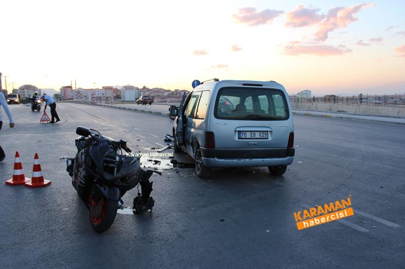 Karaman’da Kazaya Karışan Motosiklet Sürücüleri Ağır Yaralandı 4