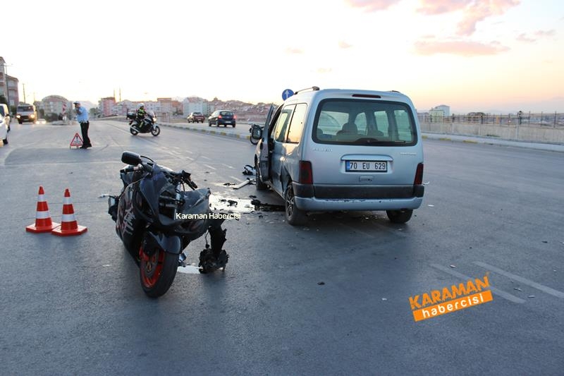 Karaman’da Kazaya Karışan Motosiklet Sürücüleri Ağır Yaralandı 5