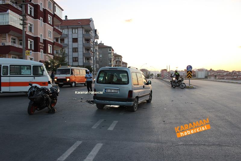 Karaman’da Kazaya Karışan Motosiklet Sürücüleri Ağır Yaralandı 6