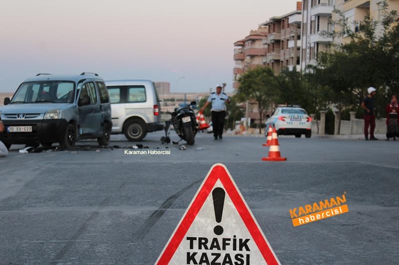Karaman’da Kazaya Karışan Motosiklet Sürücüleri Ağır Yaralandı 7