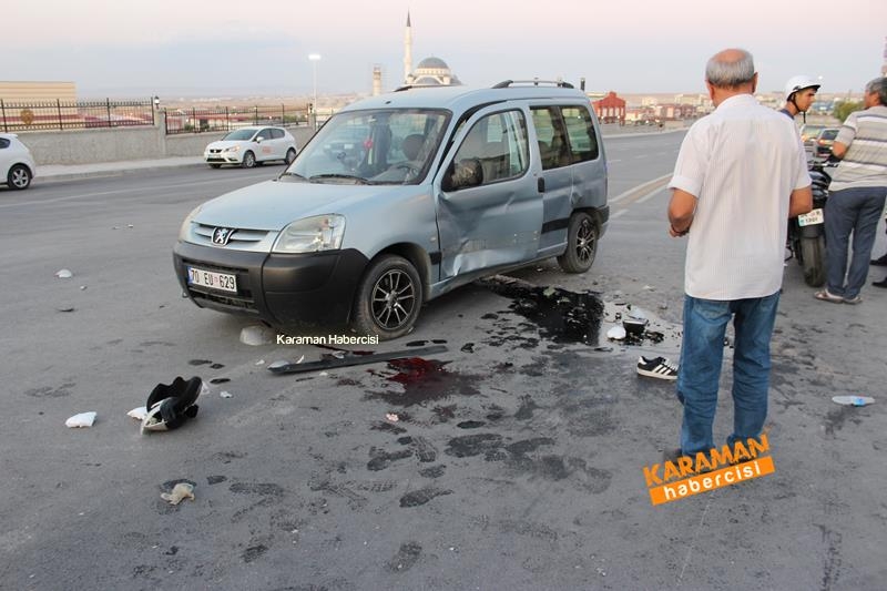 Karaman’da Kazaya Karışan Motosiklet Sürücüleri Ağır Yaralandı 9