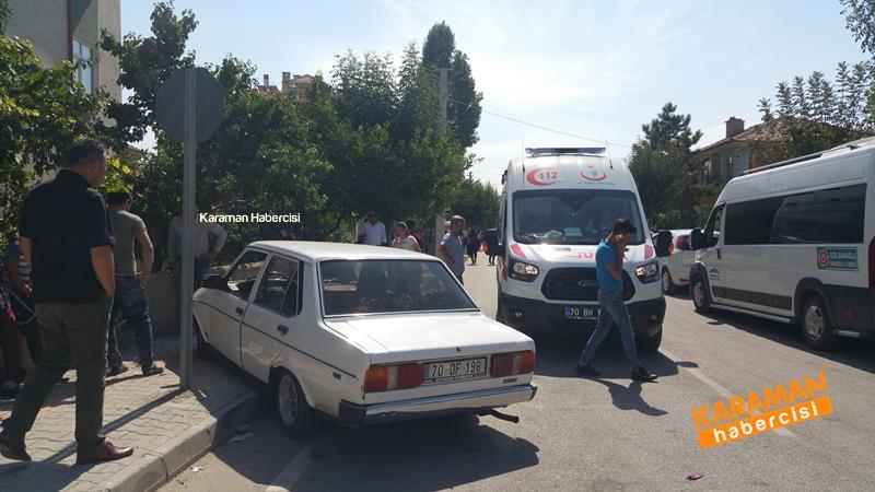 Karaman’da Yoldan Çıkan Otomobil Liseli Gençlere Çarptı 1
