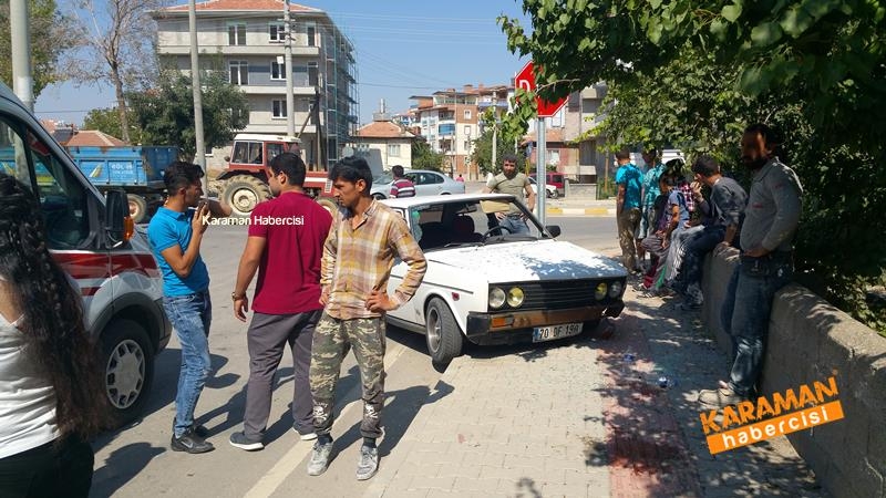 Karaman’da Yoldan Çıkan Otomobil Liseli Gençlere Çarptı 5