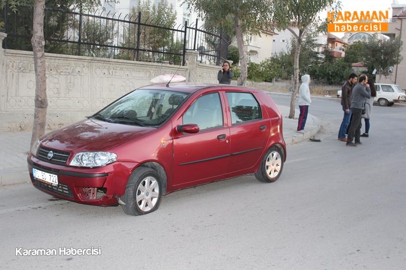 Karaman’da otomobil sürücüsü motosikleti altına aldı 4