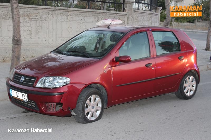 Karaman’da otomobil sürücüsü motosikleti altına aldı 5