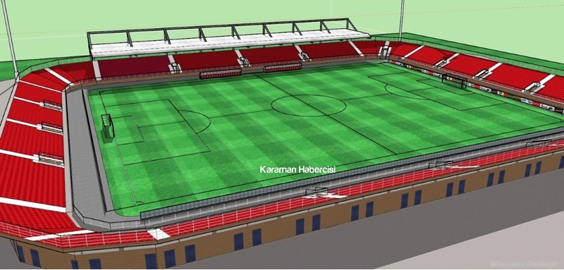 Ermenek Şehir Stadyumu Kuruseki Mevkiinde hızla yükseliyor 1