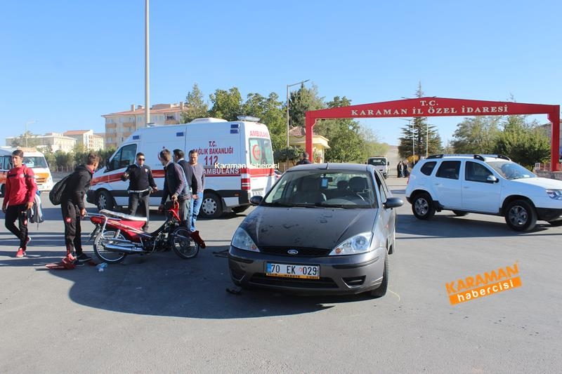 Karaman’da Otomobil İle Motosiklet Çarpıştı 10