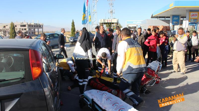 Karaman’da Otomobil İle Motosiklet Çarpıştı 7