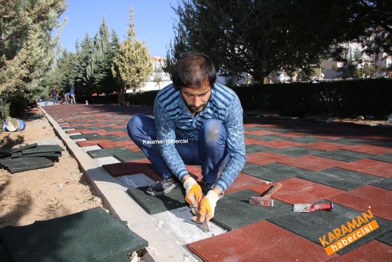 Yürüyüş Yoluna Kauçak Zemin Kaplanıyor 5