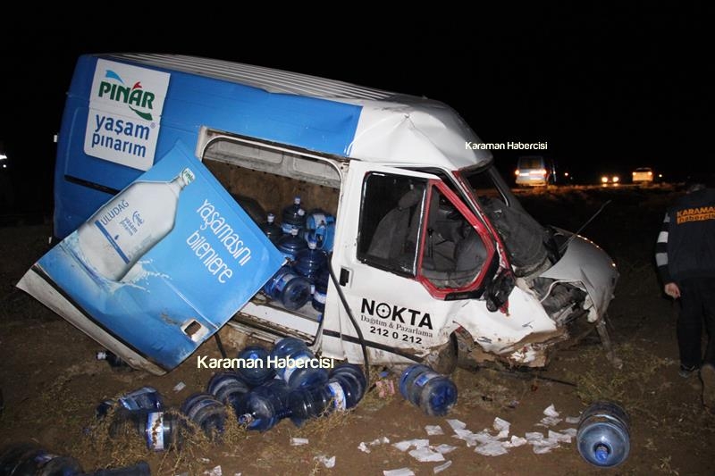 Karaman’da 2 Kazada 4 Yaralı 6