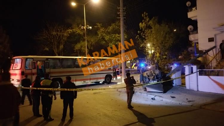 Karaman’da Feci Kaza 13