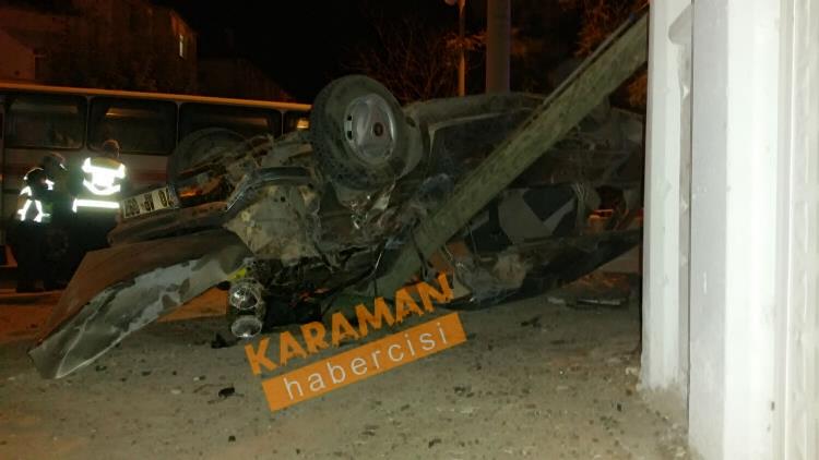 Karaman’da Feci Kaza 14