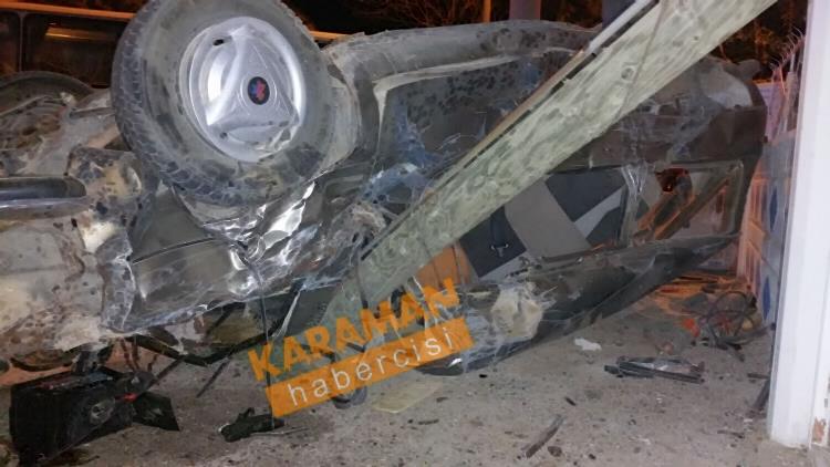 Karaman’da Feci Kaza 16