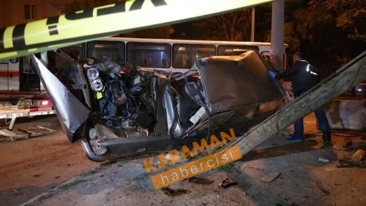 Karaman’da Feci Kaza 17