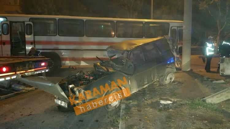 Karaman’da Feci Kaza 19