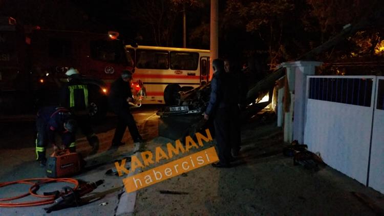 Karaman’da Feci Kaza 3