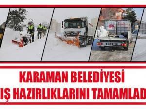 Karaman Belediyesi Kış Hazırlıklarını Tamamladı