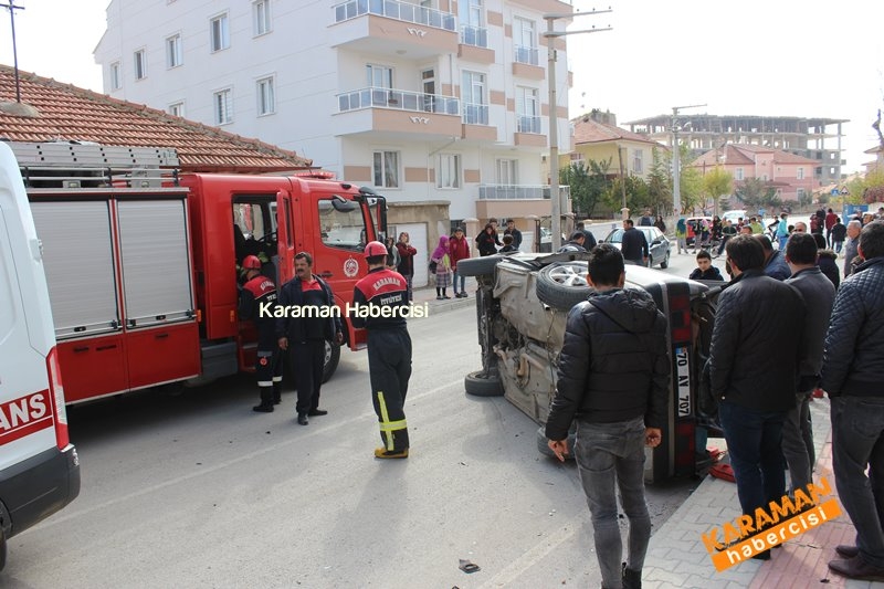 Yaşlı Adam Kaza Yaptığı Araçta Mahsur Kaldı Karaman Trafik Kazası 20