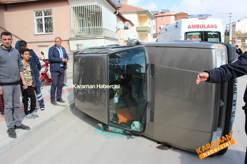 Yaşlı Adam Kaza Yaptığı Araçta Mahsur Kaldı Karaman Trafik Kazası 7